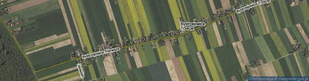 Zdjęcie satelitarne Bystrzejowice Pierwsze ul.